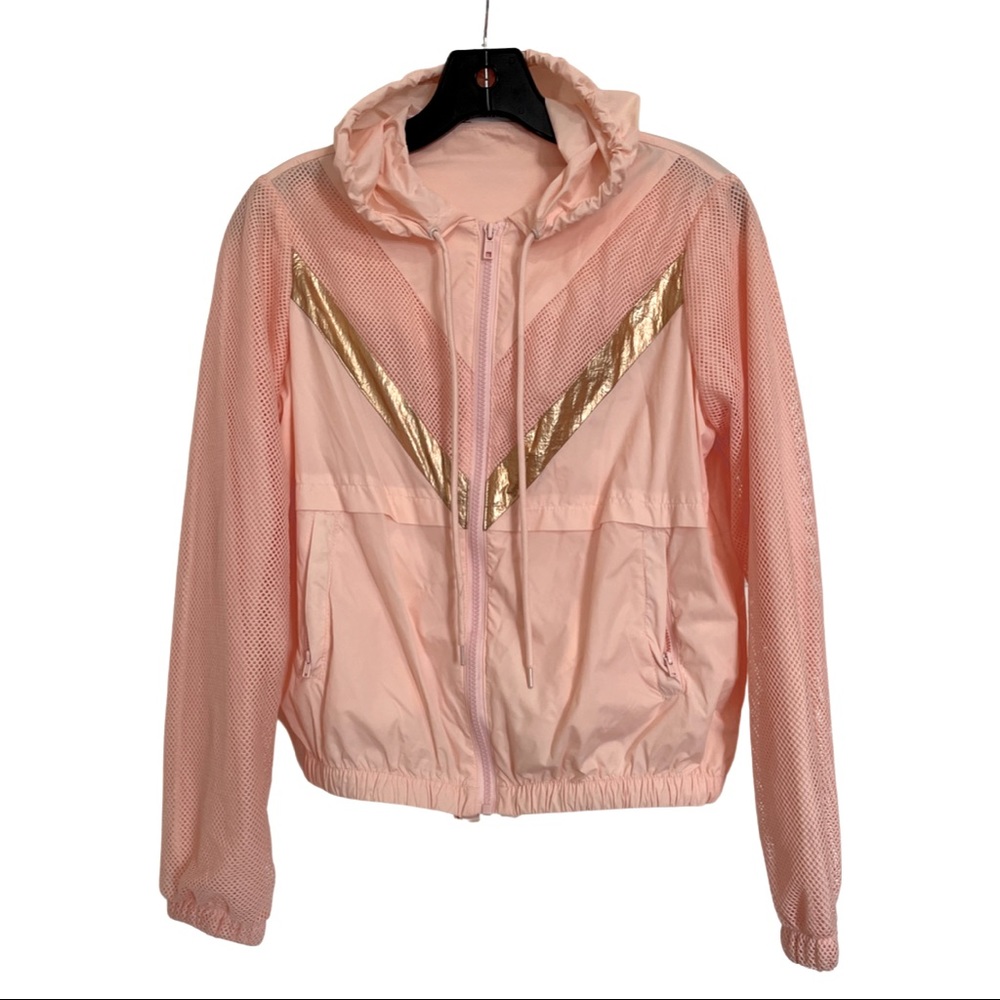 Generation Love Apricot Orange windbreaker Sz S/M